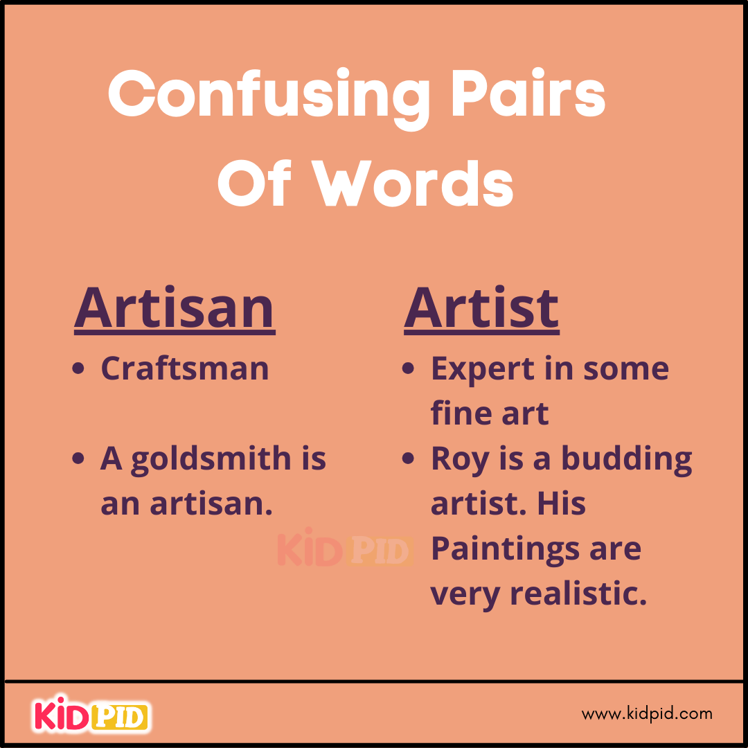 Confusing Pairs Of Words (10)