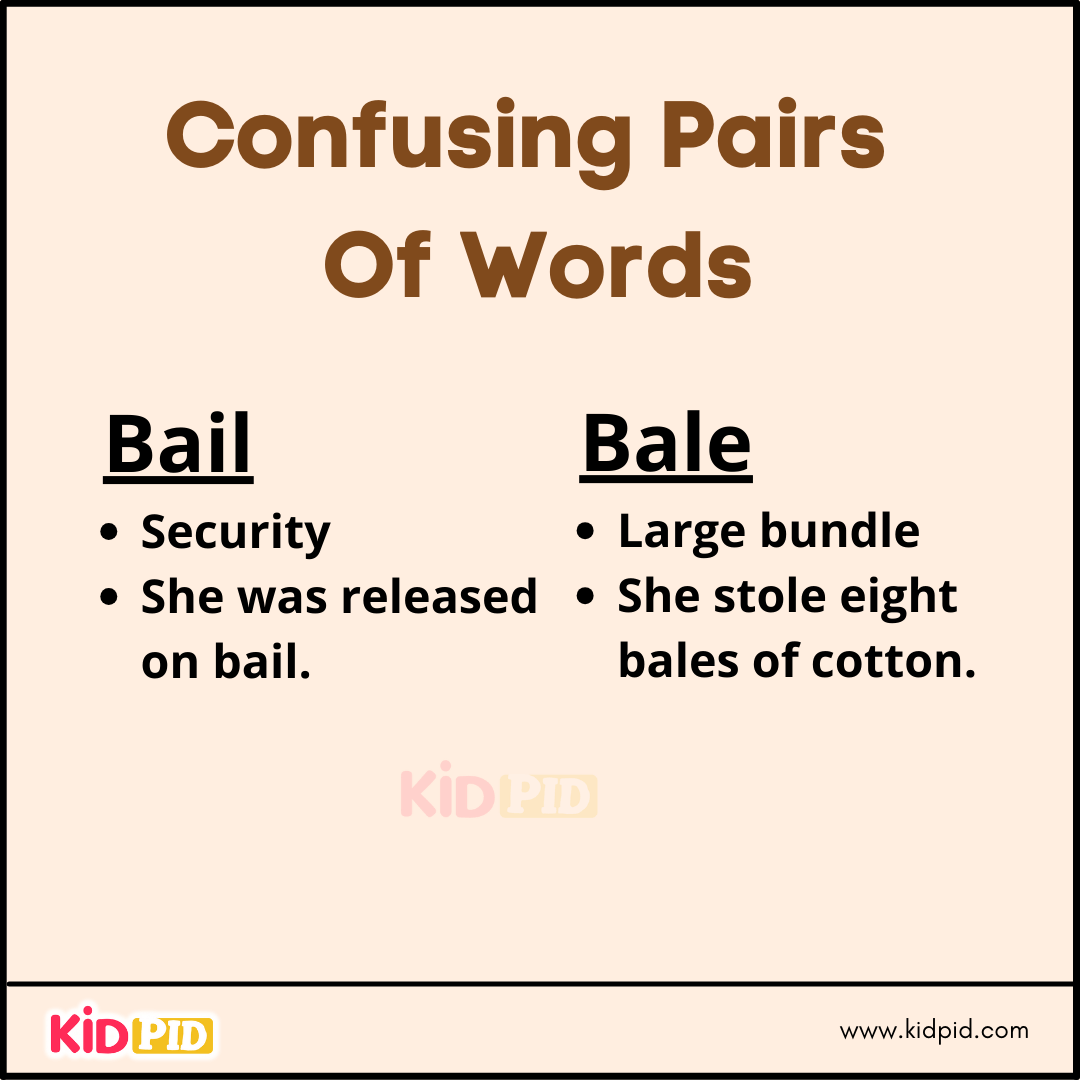 Confusing Pairs Of Words (11)