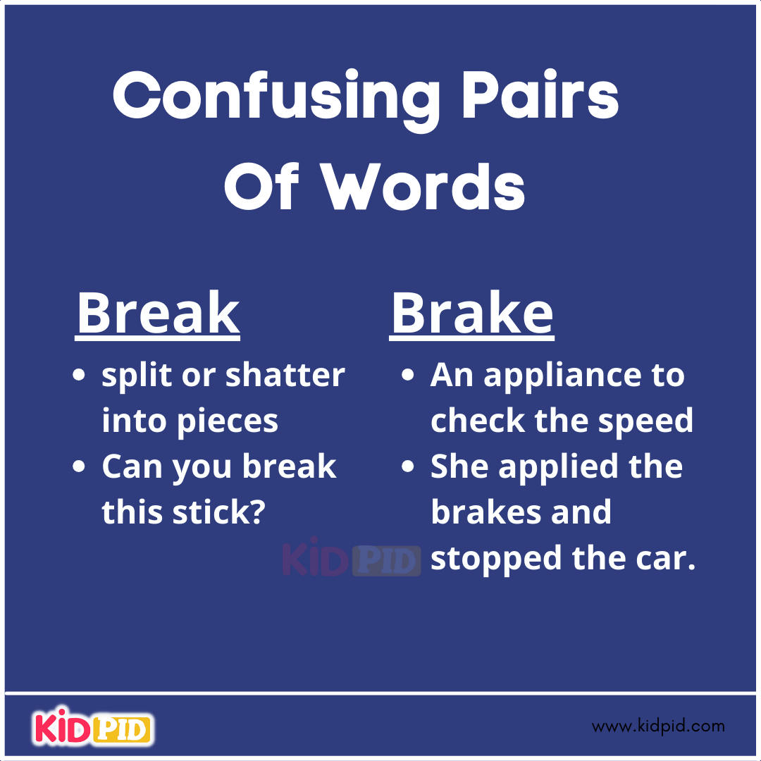 Confusing Pairs Of Words (13)