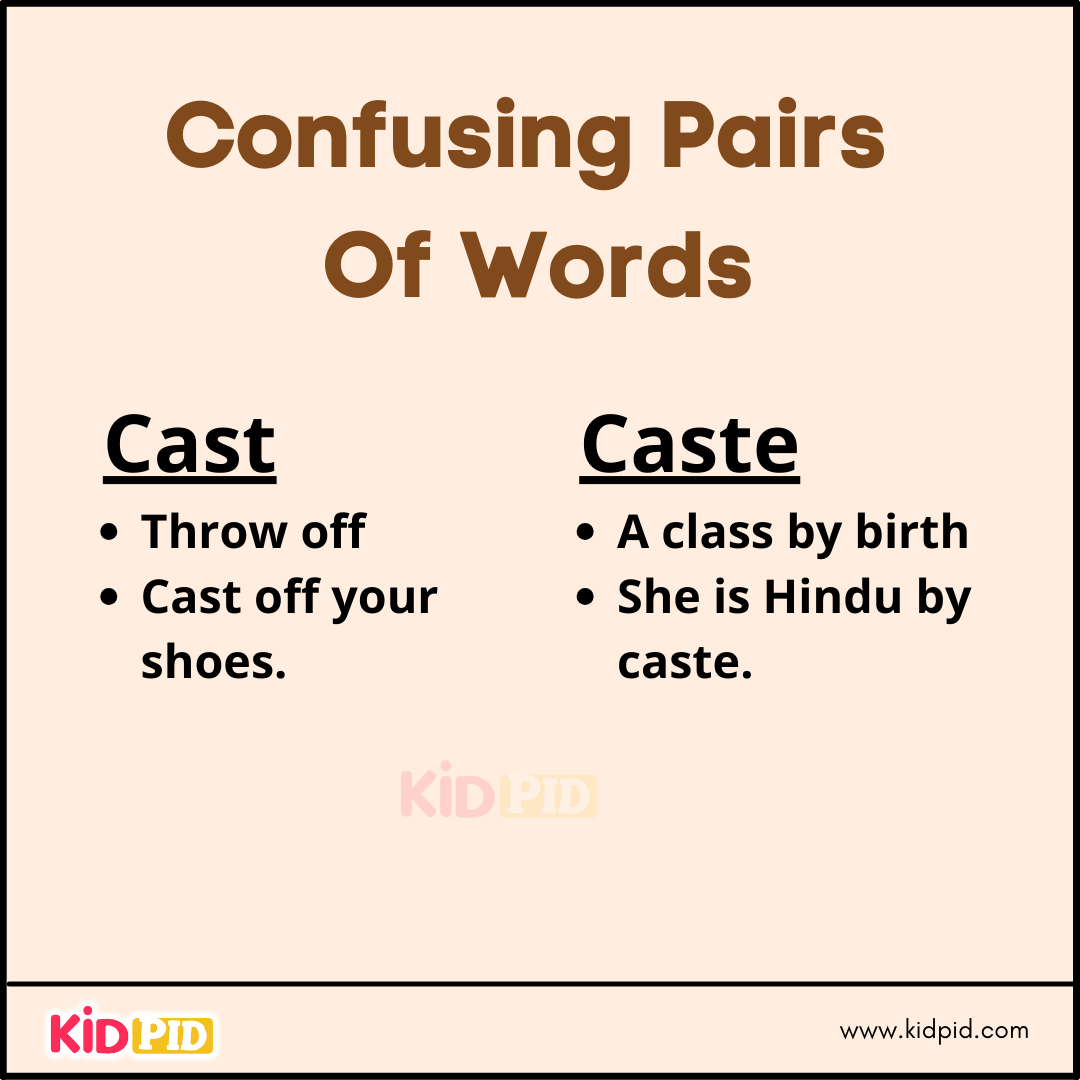 Confusing Pairs Of Words (17)