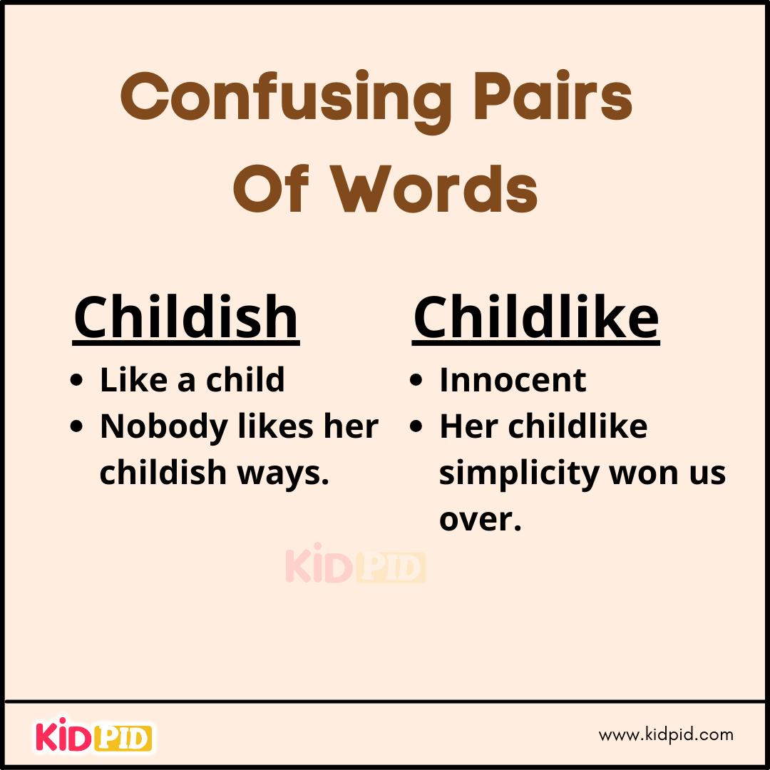 Confusing Pairs Of Words (18)
