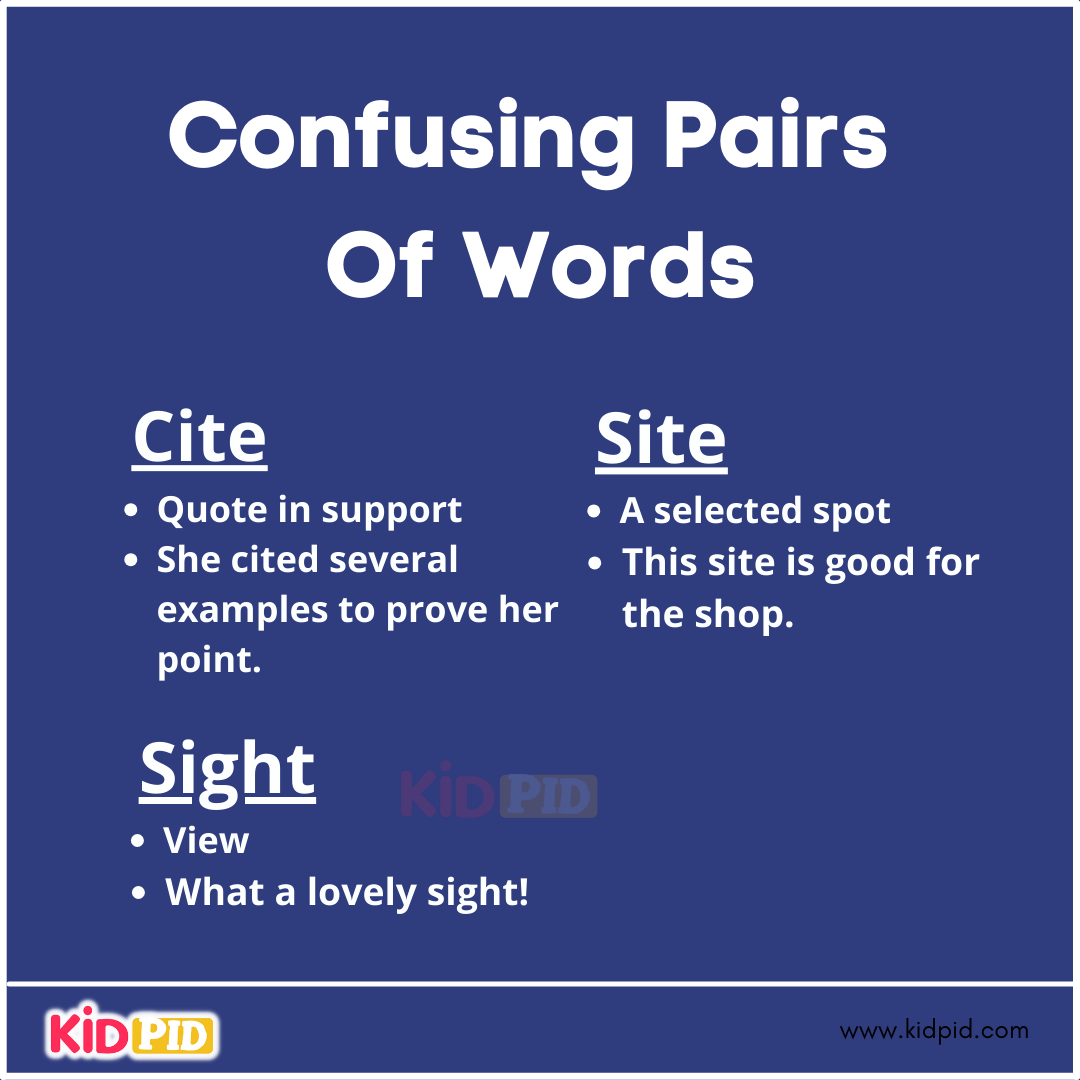 Confusing Pairs Of Words (19)