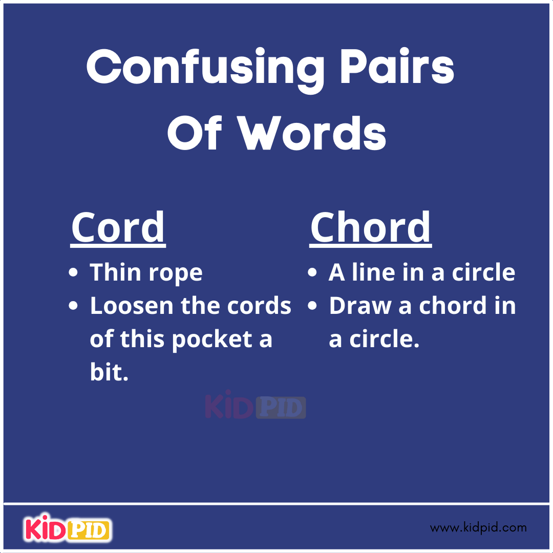 Confusing Pairs Of Words (20)