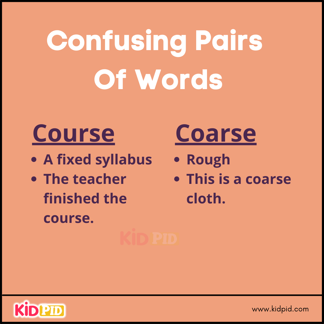 Confusing Pairs Of Words (21)
