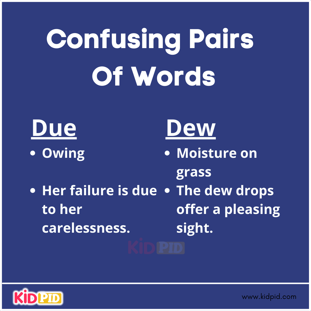Confusing Pairs Of Words (27)