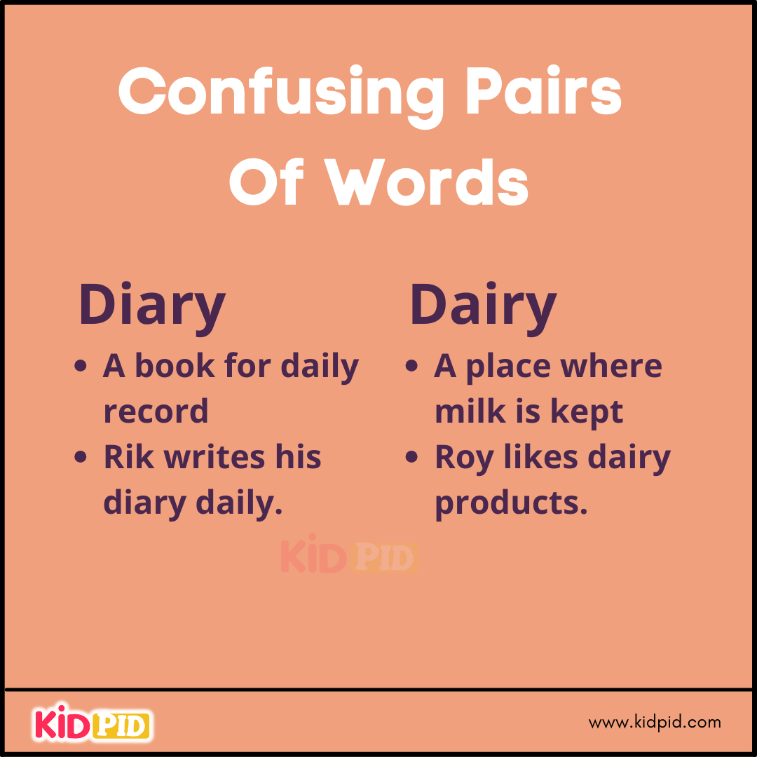 Confusing Pairs Of Words (29)