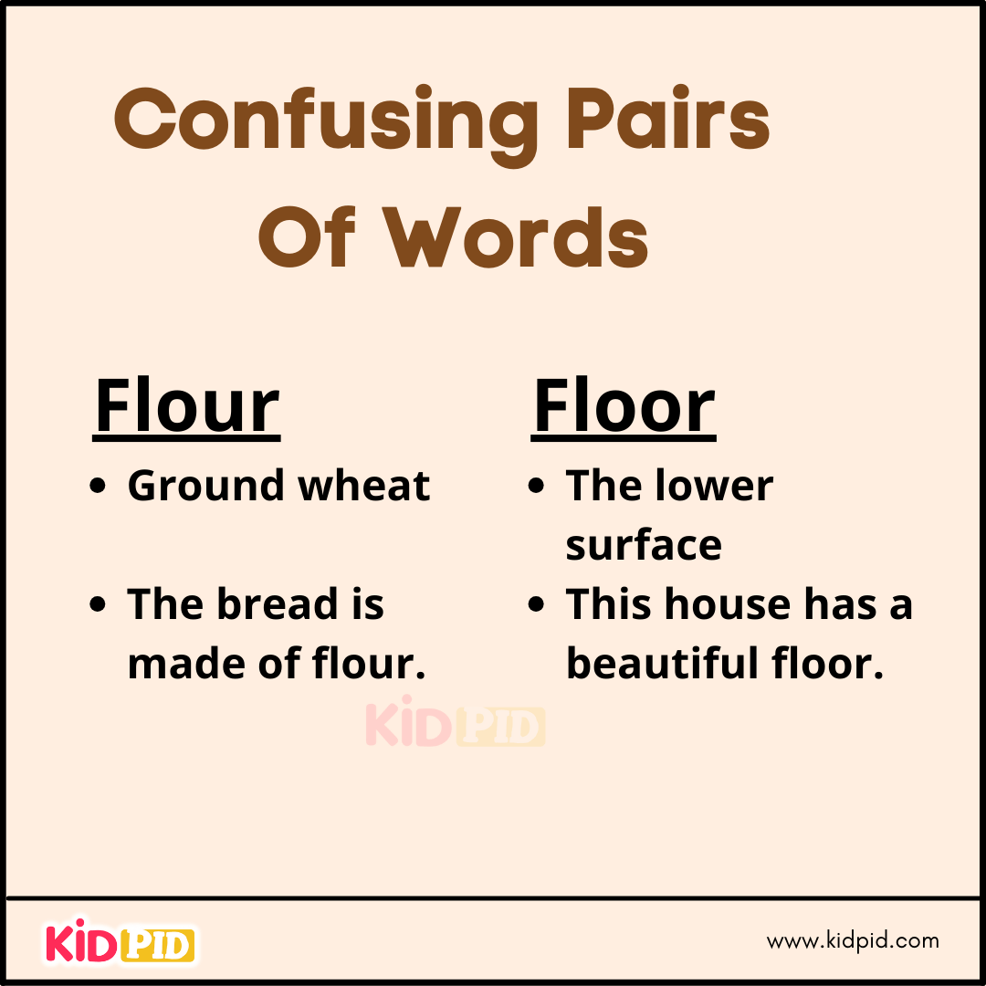 Confusing Pairs Of Words (34)