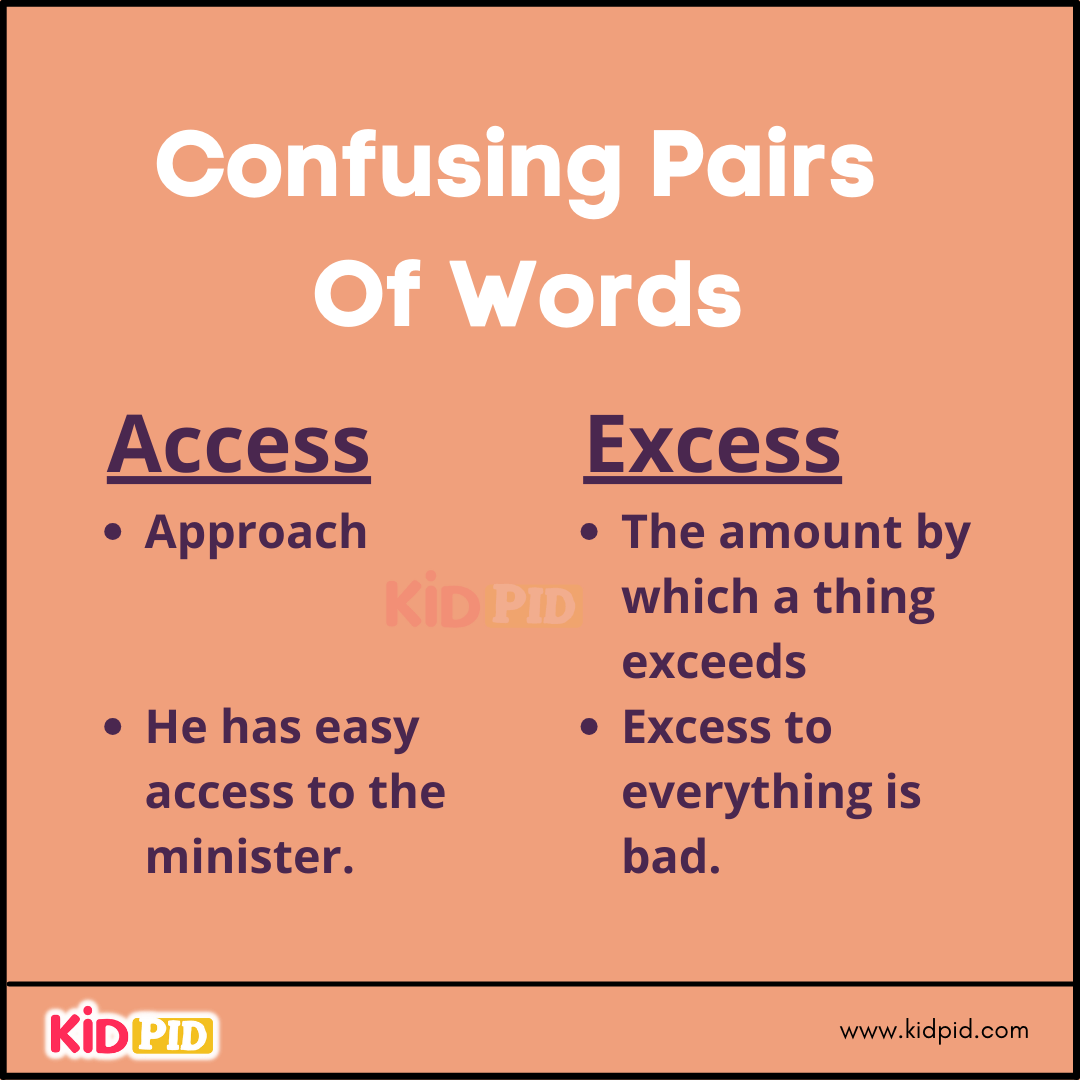 Confusing Pairs Of Words (4)