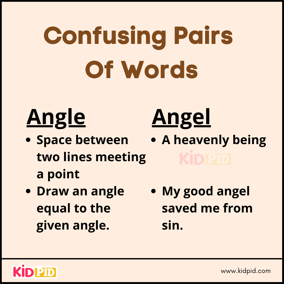 Confusing Pairs Of Words (6)