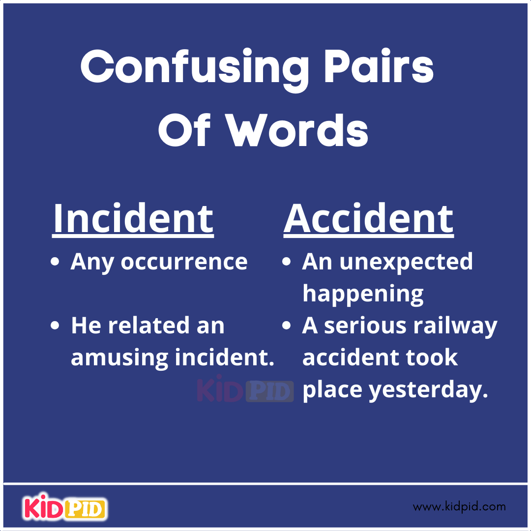 Confusing Pairs Of Words (7)
