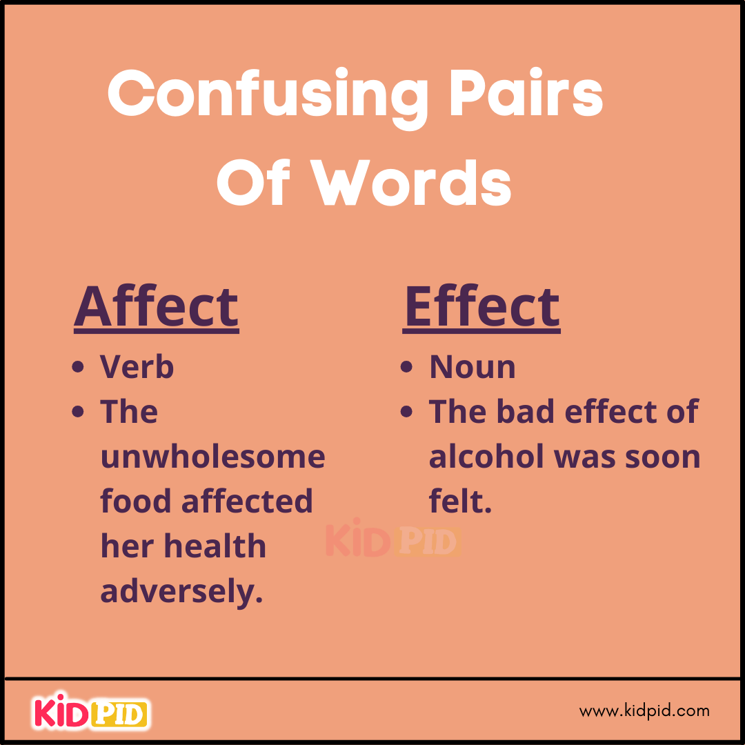 Confusing Pairs Of Words (9)