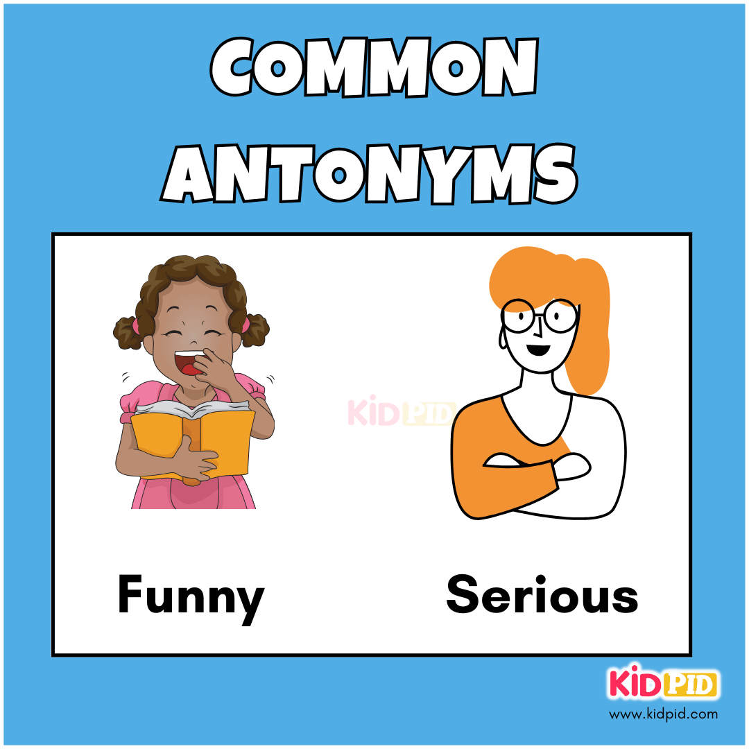 Funny - Serious - Common Antonyms