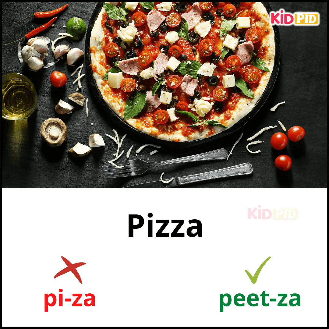 Pizza-English Pronunciation Practice