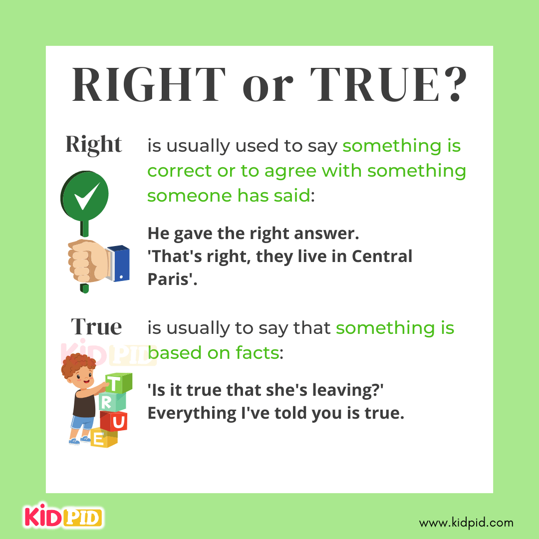 Right or True-Similar Words