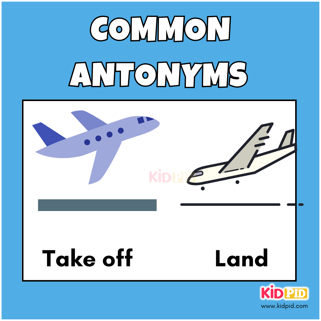 Take Off -Land-Common Antonyms