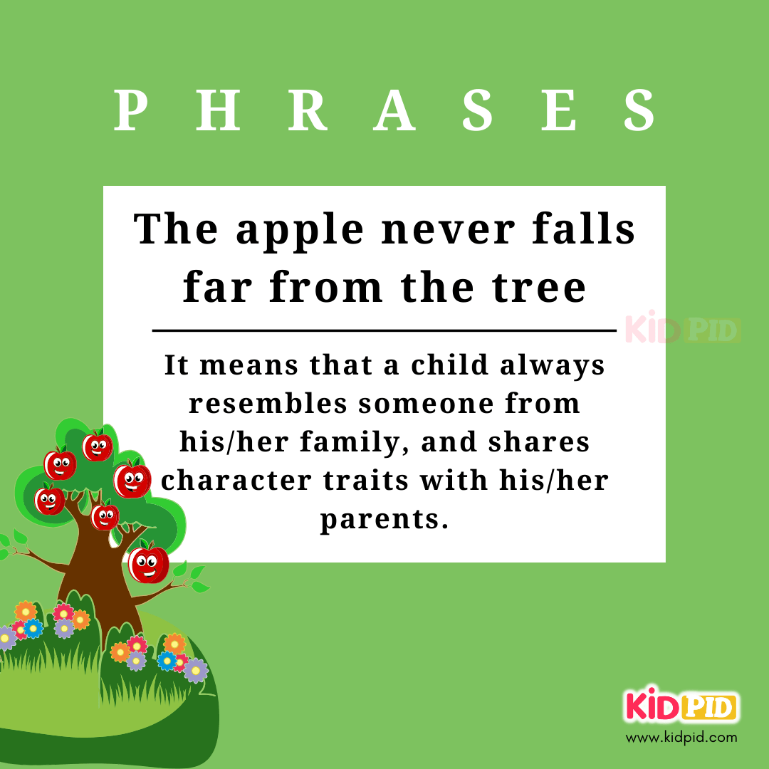 The Apple never falls Far From tree-English Phrases