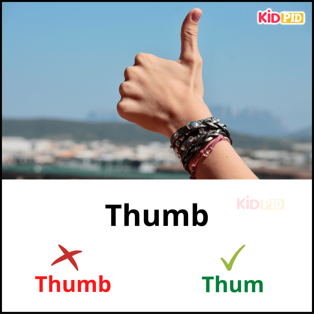 Thumb-English Pronunciation Practice