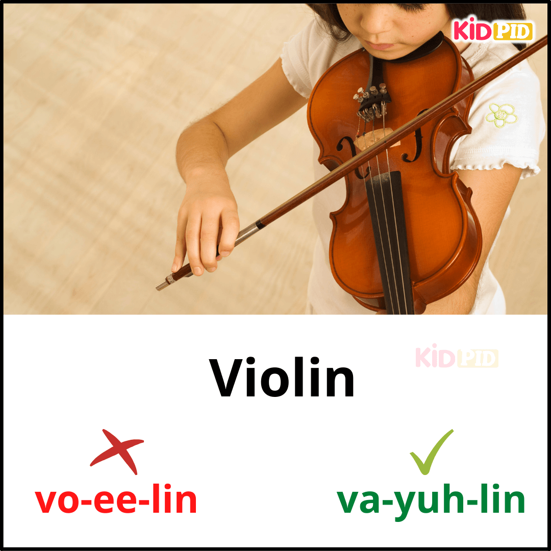 Violin-English Pronunciation Practice