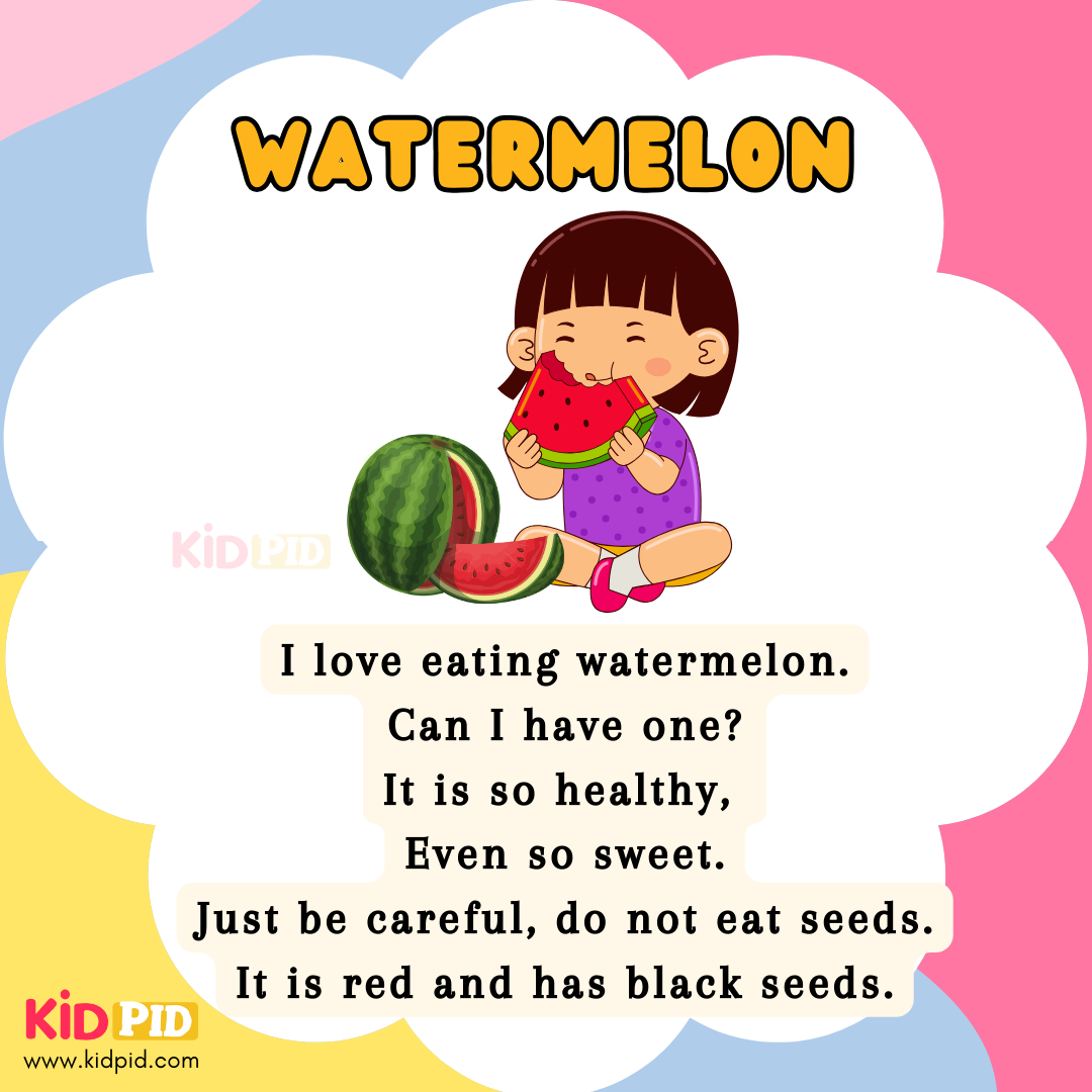 Watermelon-Small Poems for Kids