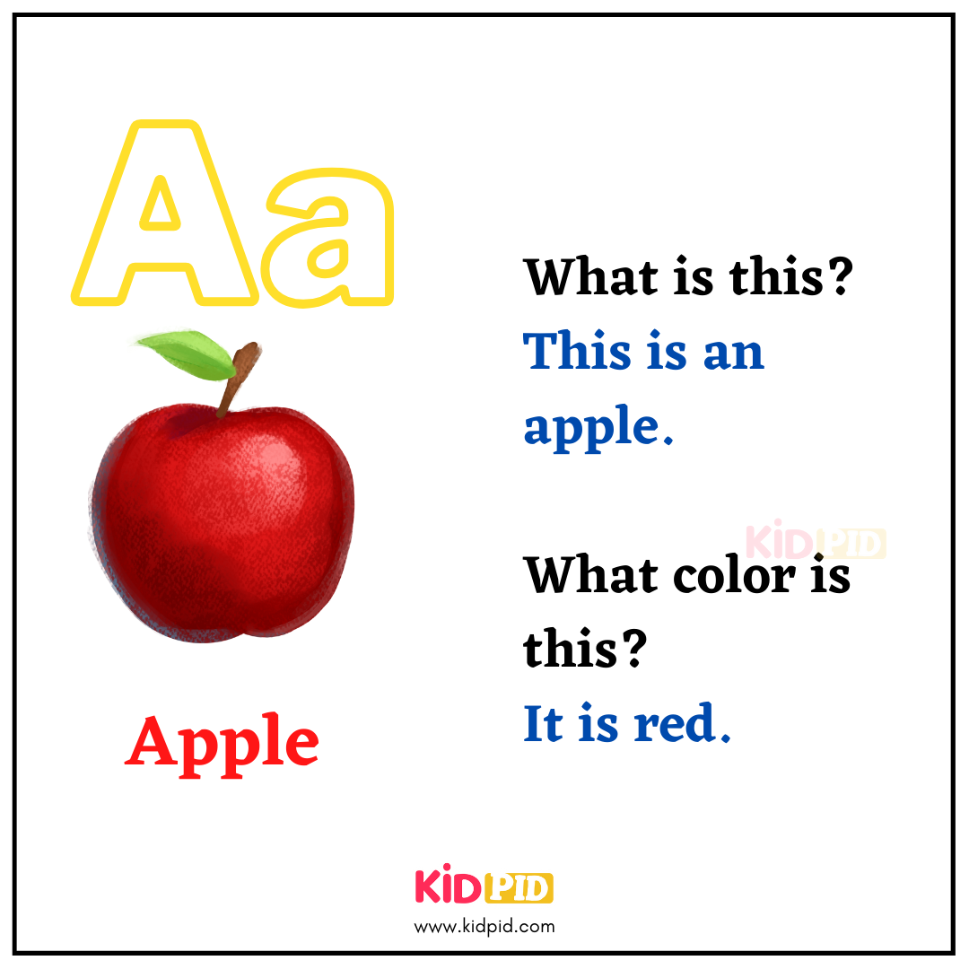 A for Apple - Learn with Alphabets