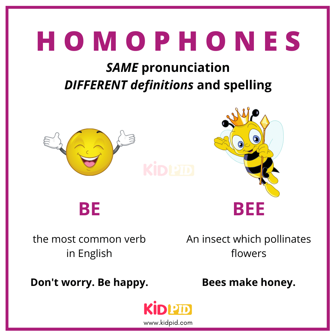 Be VS Bee - Homophones
