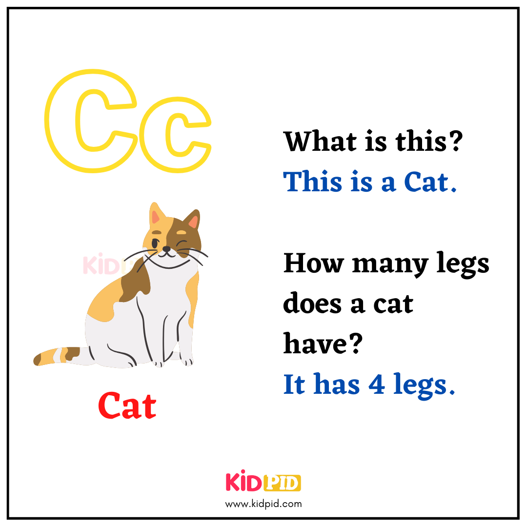 C for Cat - Learn with Alphabets