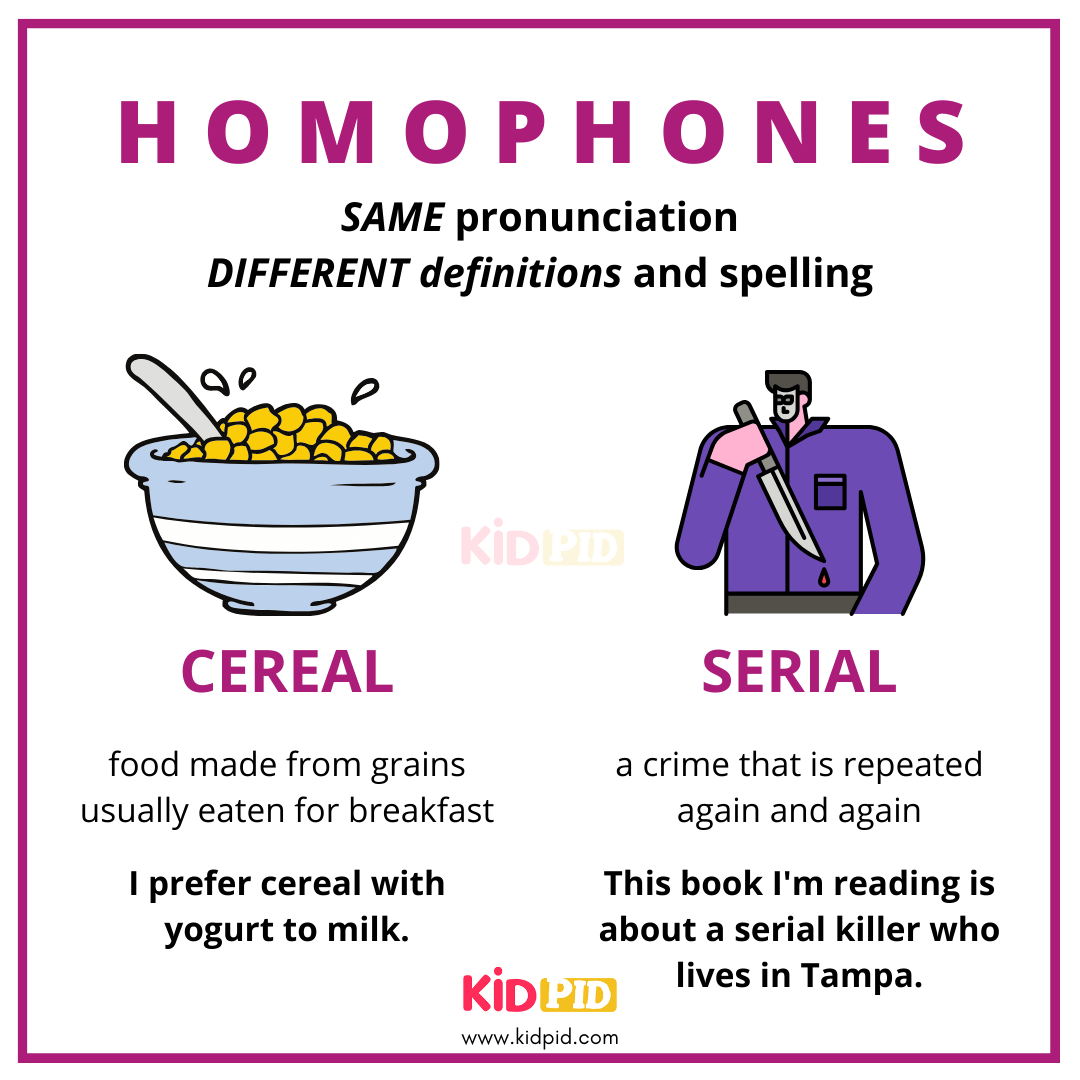 Cereal VS Serial - Homophones