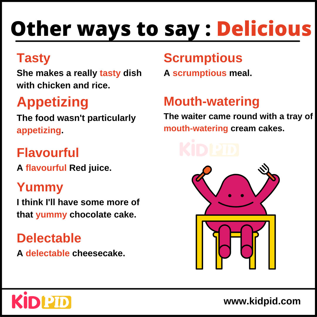 Delicious - Synonyms Words with Examples