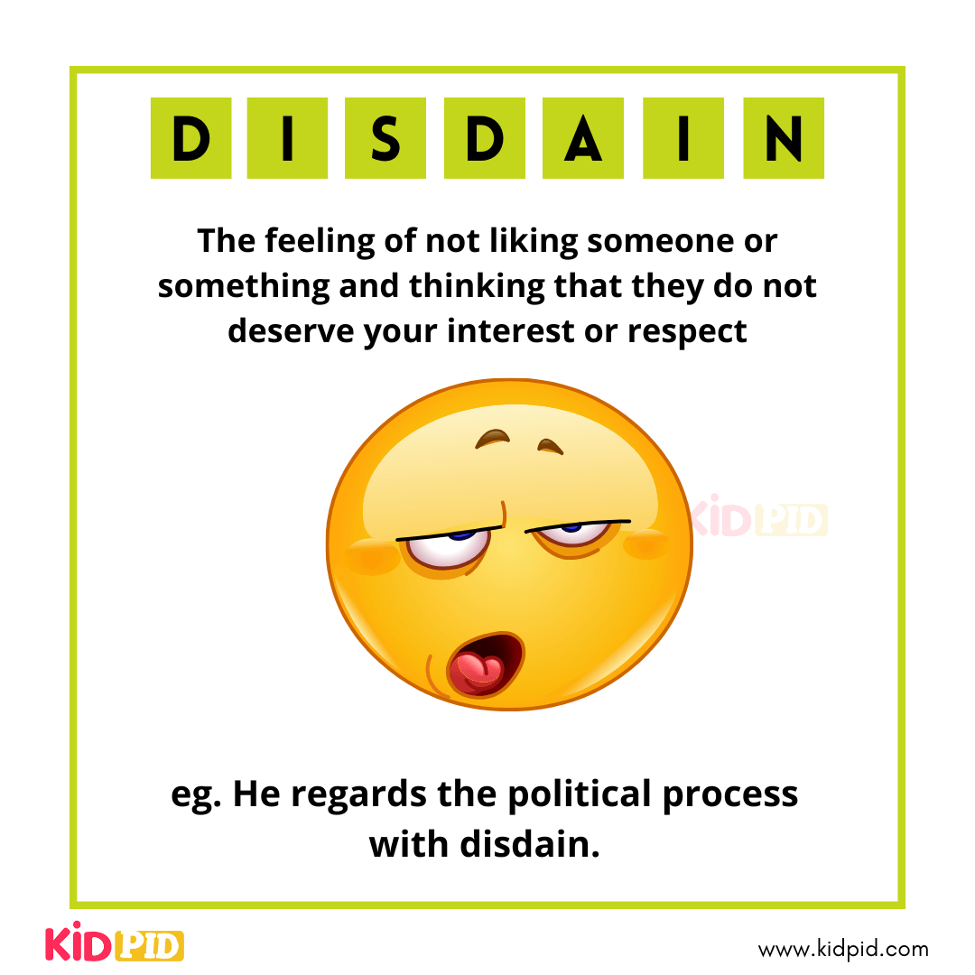 Disdain - Vocabulary