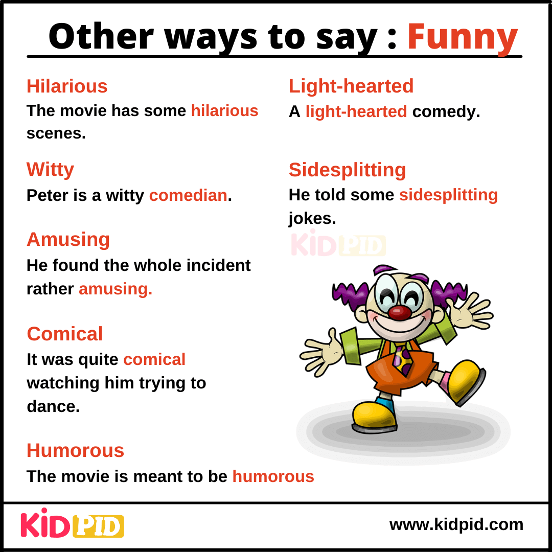 Funny - Synonyms Words with Examples