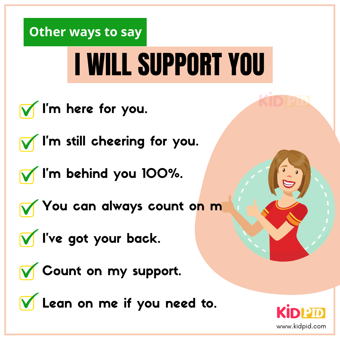 I Will Support You - Synonyms Words - Same Word Many Slang