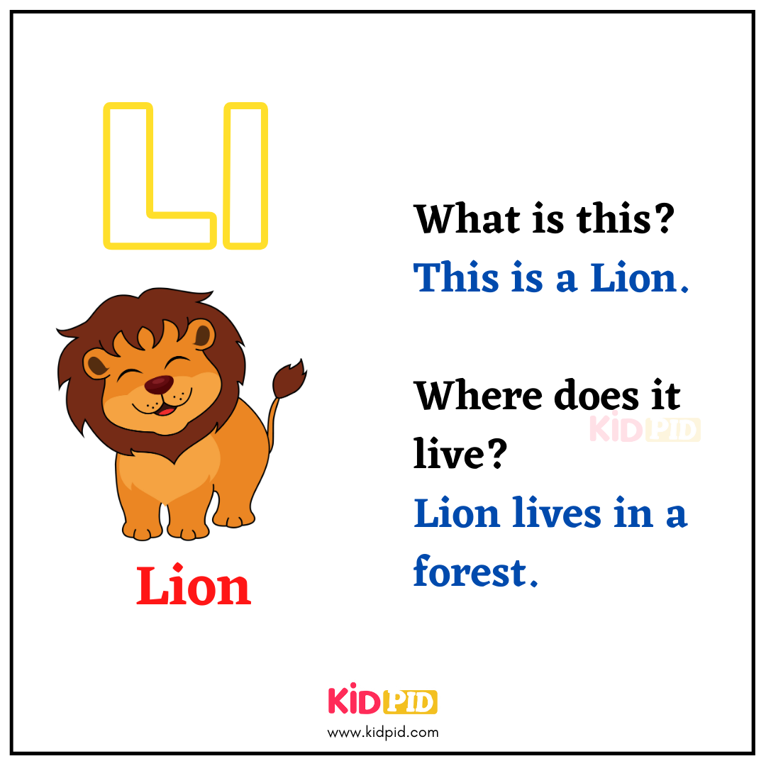 L for Lion - Learn with Alphabets