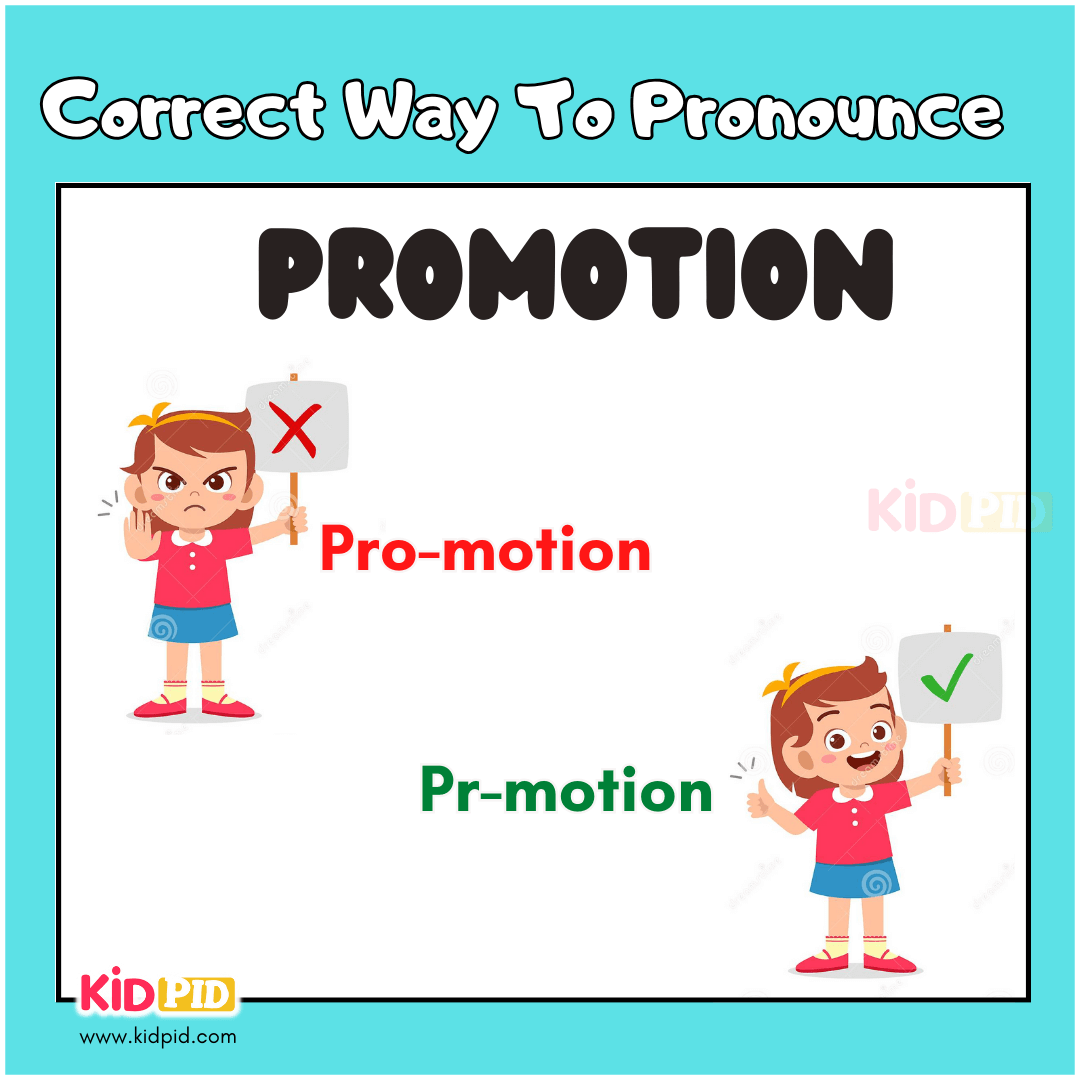 Promotion - Correct Pronunciation of Common English Words
