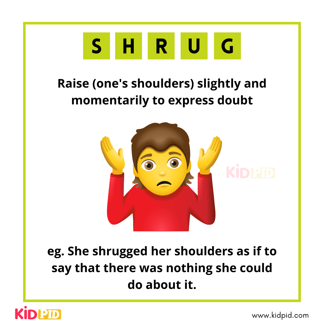 Shrug - Vocabulary