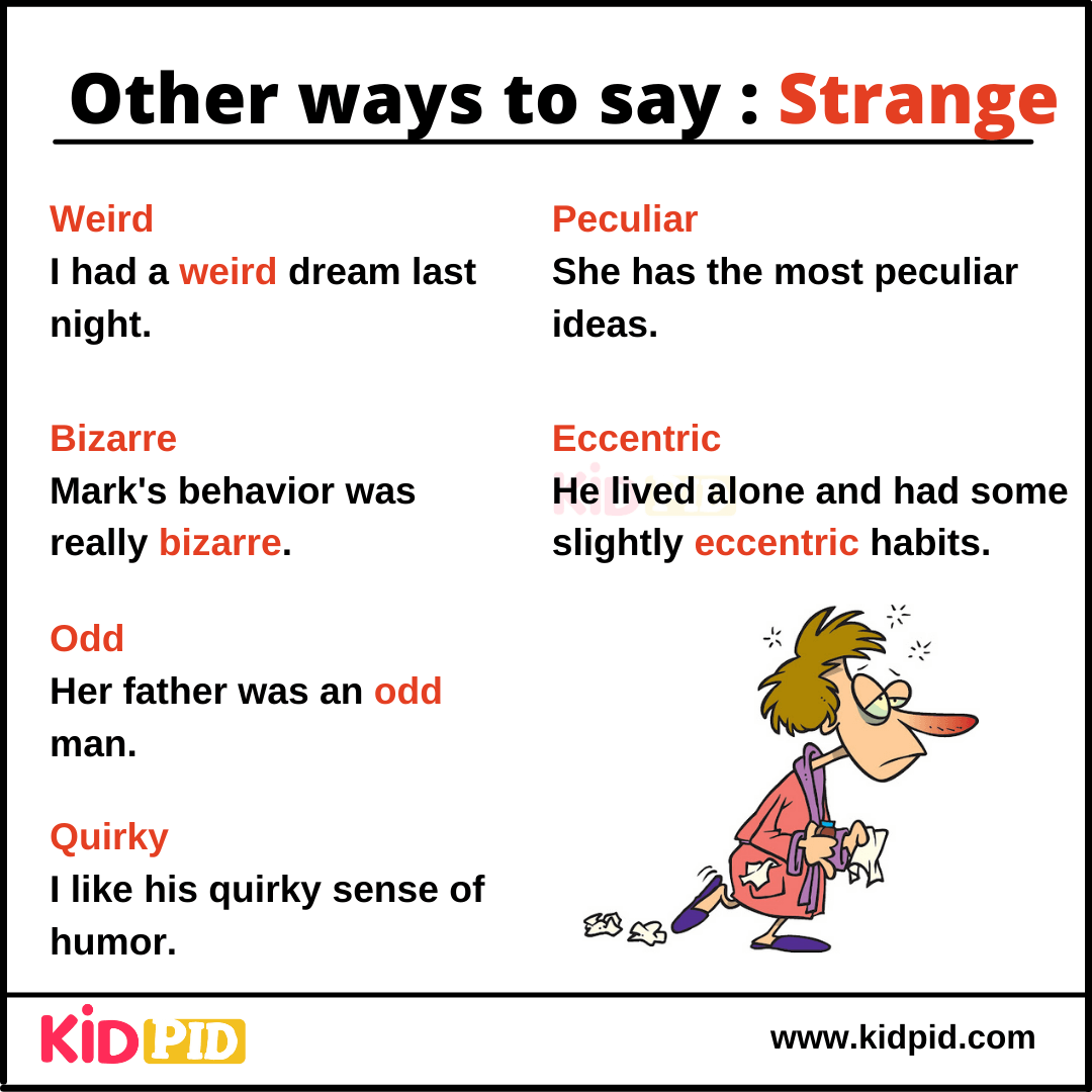 Strange - Synonyms Words with Examples