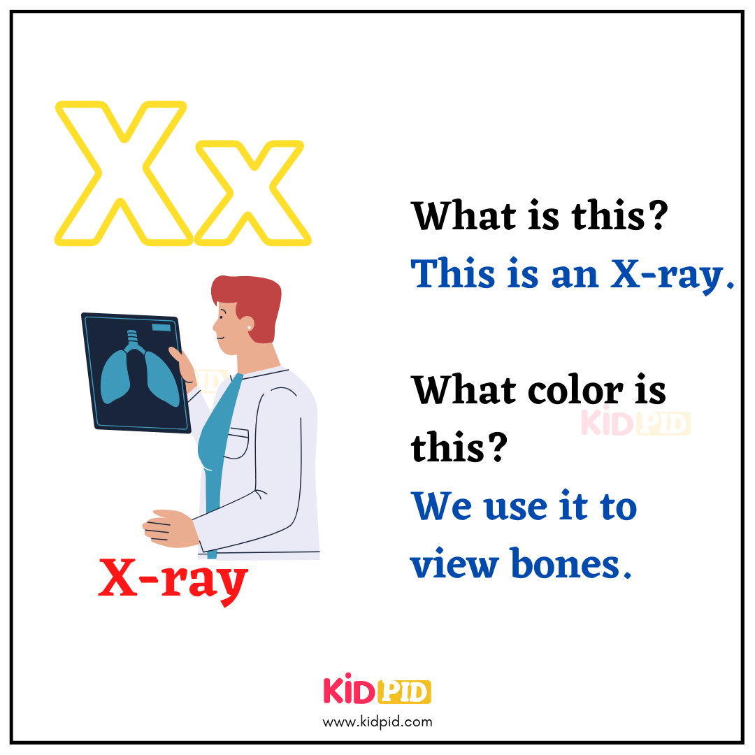 X for X-ray - Learn with Alphabets