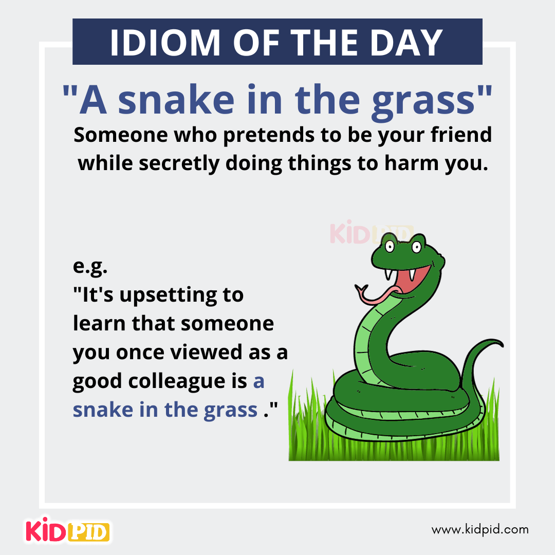 A snake in the grass - English Idiom Meaning &amp; Examples