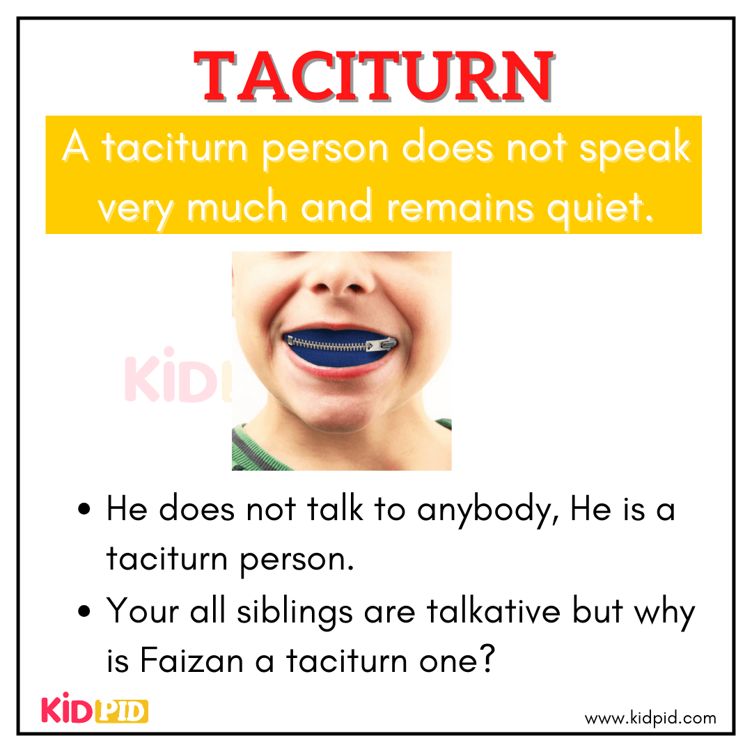 Taciturn - Advanced English vocabulary