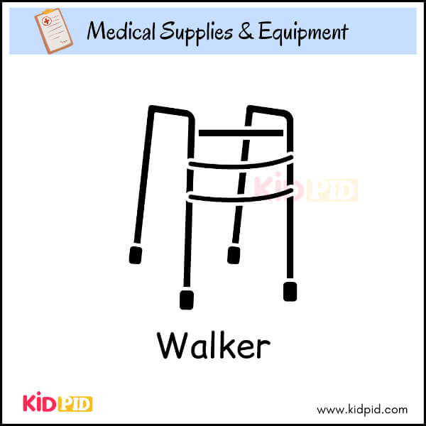 Walker image for kids learning medical mobility tools