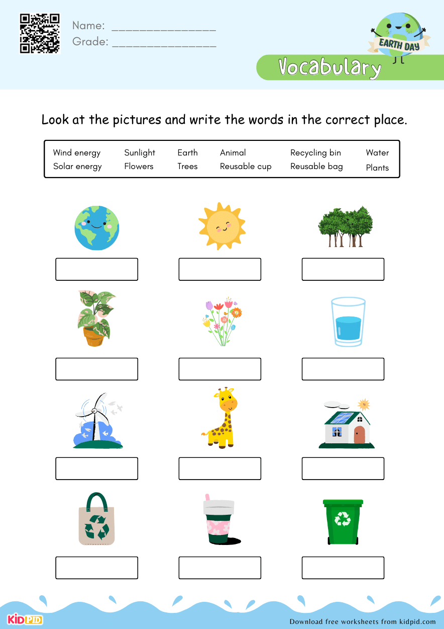 Colorful Earth Day Activity Book - Kidpid