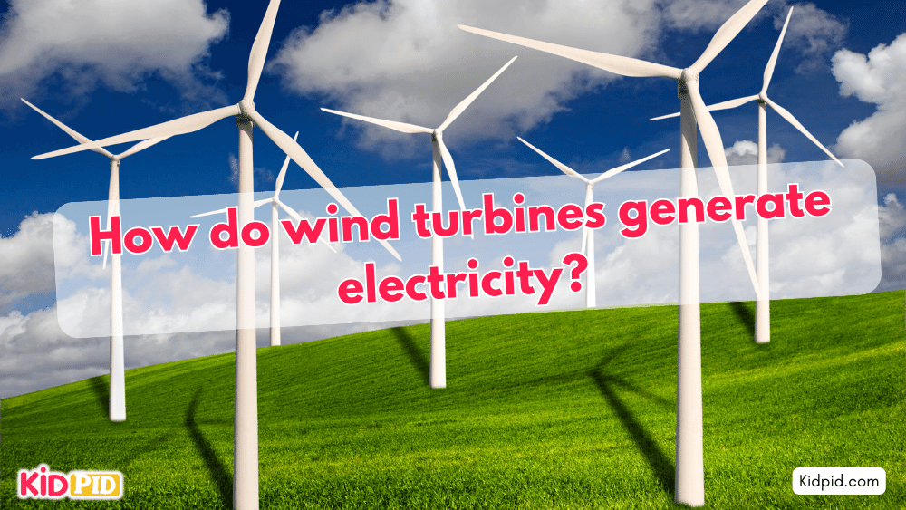 How do wind turbines generate electricity