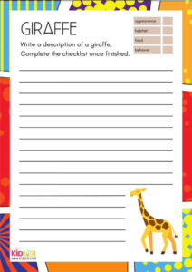 Animal Description Writing Worksheet - Kidpid