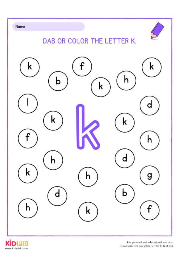 Color the Letter A to Z Worksheet