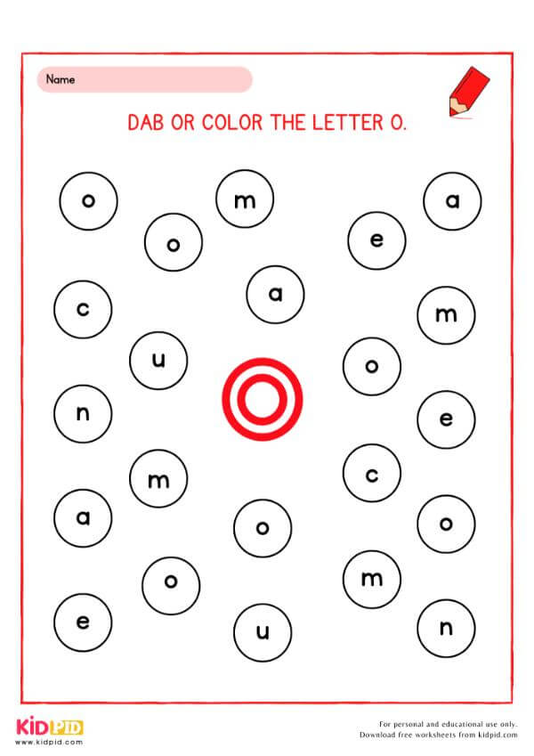Color the Letter A to Z Worksheet