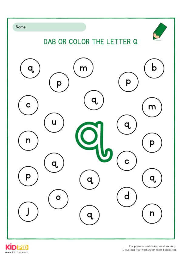 Color the Letter A to Z Worksheet