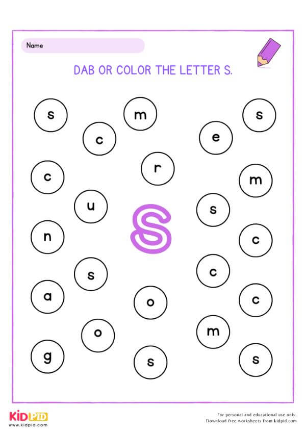 Color the Letter A to Z Worksheet