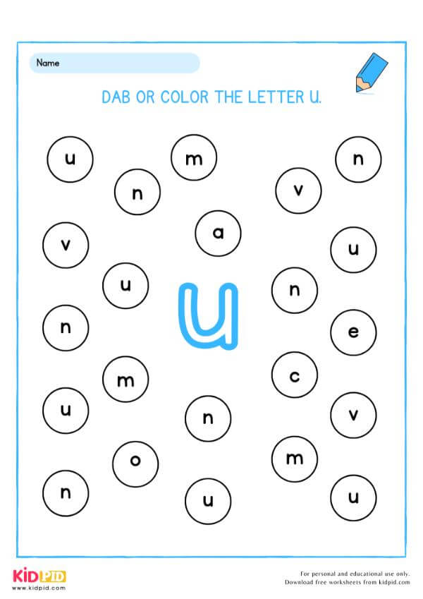 Color the Letter A to Z Worksheet
