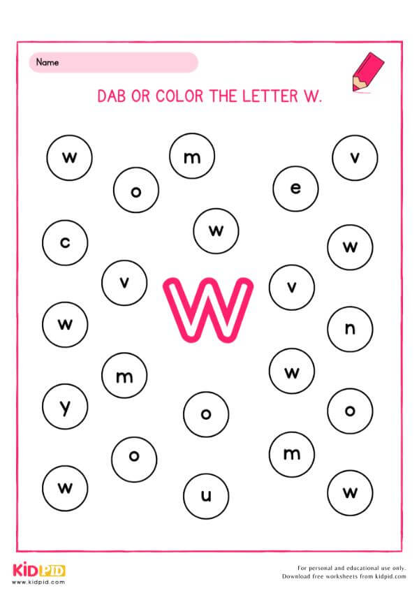 Color the Letter A to Z Worksheet
