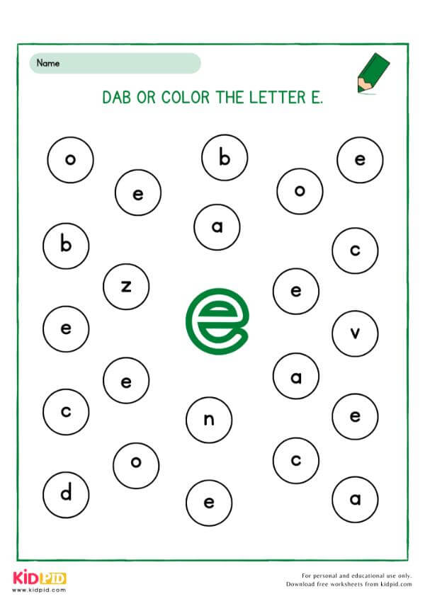 Color the Letter A to Z Worksheet