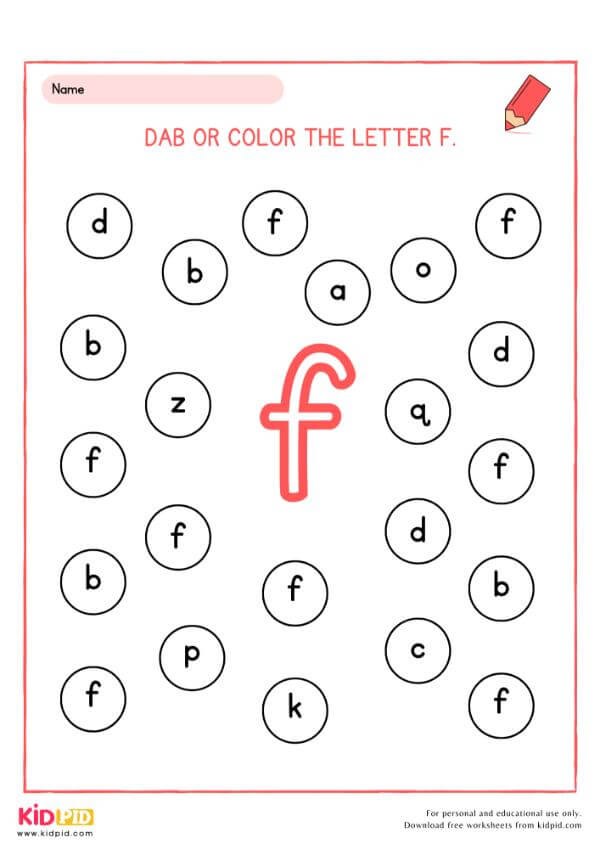 Color the Letter A to Z Worksheet